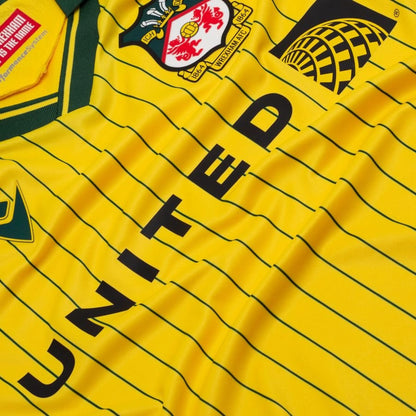 close up view of the Macron Wrexham AFC Away Shirt 2025/26