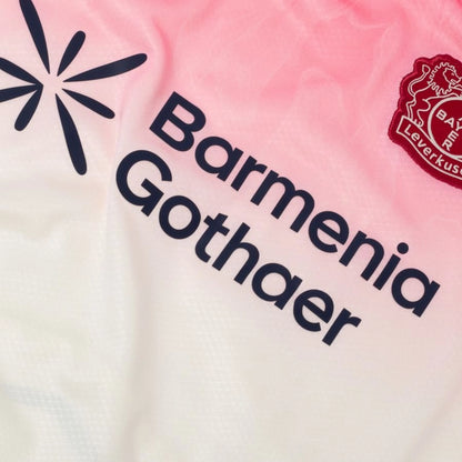 close up view of the New Balance Bayer Leverkusen 2025/26 Away White Shirt