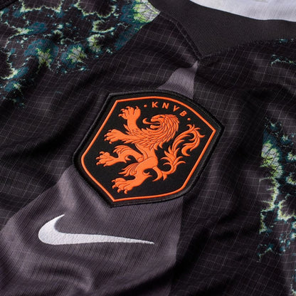 close up view of the Nike Holland 2026 Goalkeeper Black Shirt