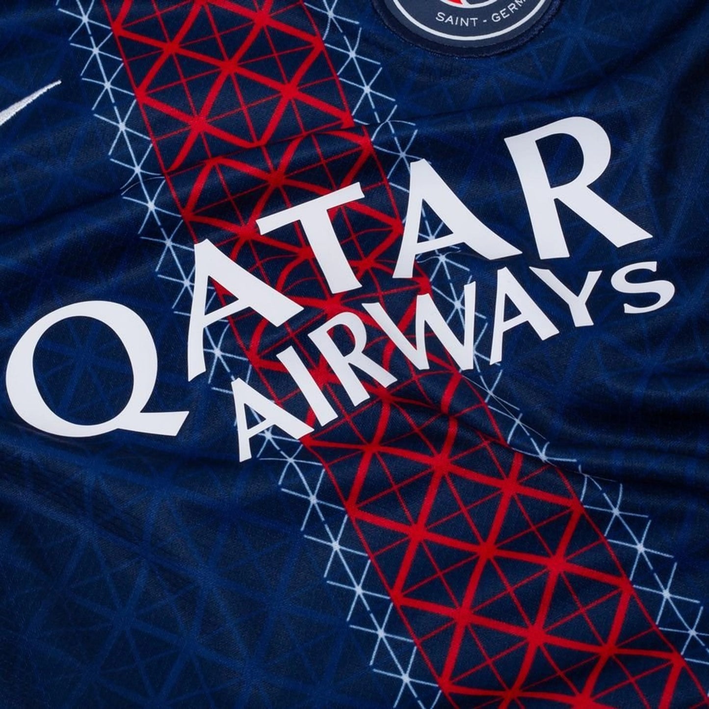 close up view of the Nike Paris Saint-Germain Home Shirt 2025/26 Women - Midnight Navy