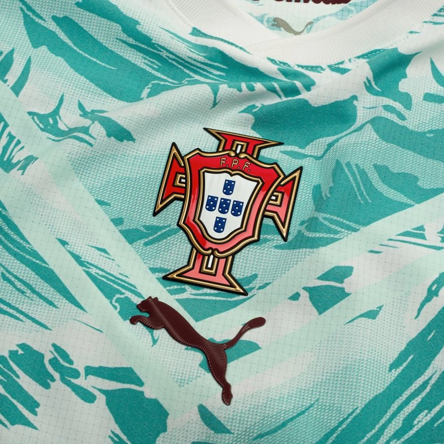 close up view of the PUMA Portugal World Cup 2026 Away Shirt