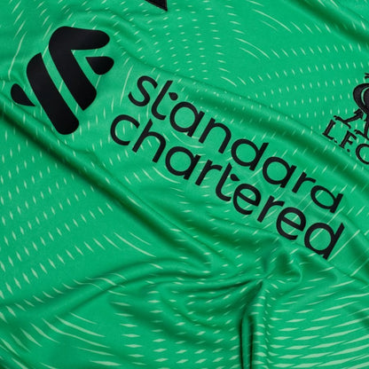 close up view of the adidas Liverpool FC 2025/26 Goalkeeper Jersey