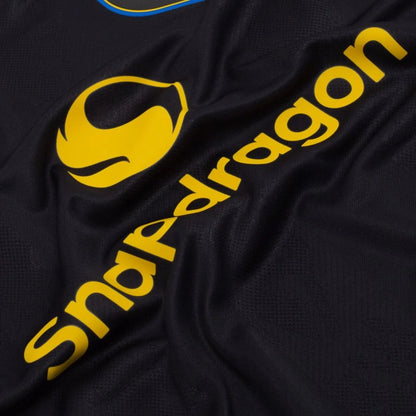 close up view of the adidas Manchester United 2025/26 Third Black Jersey