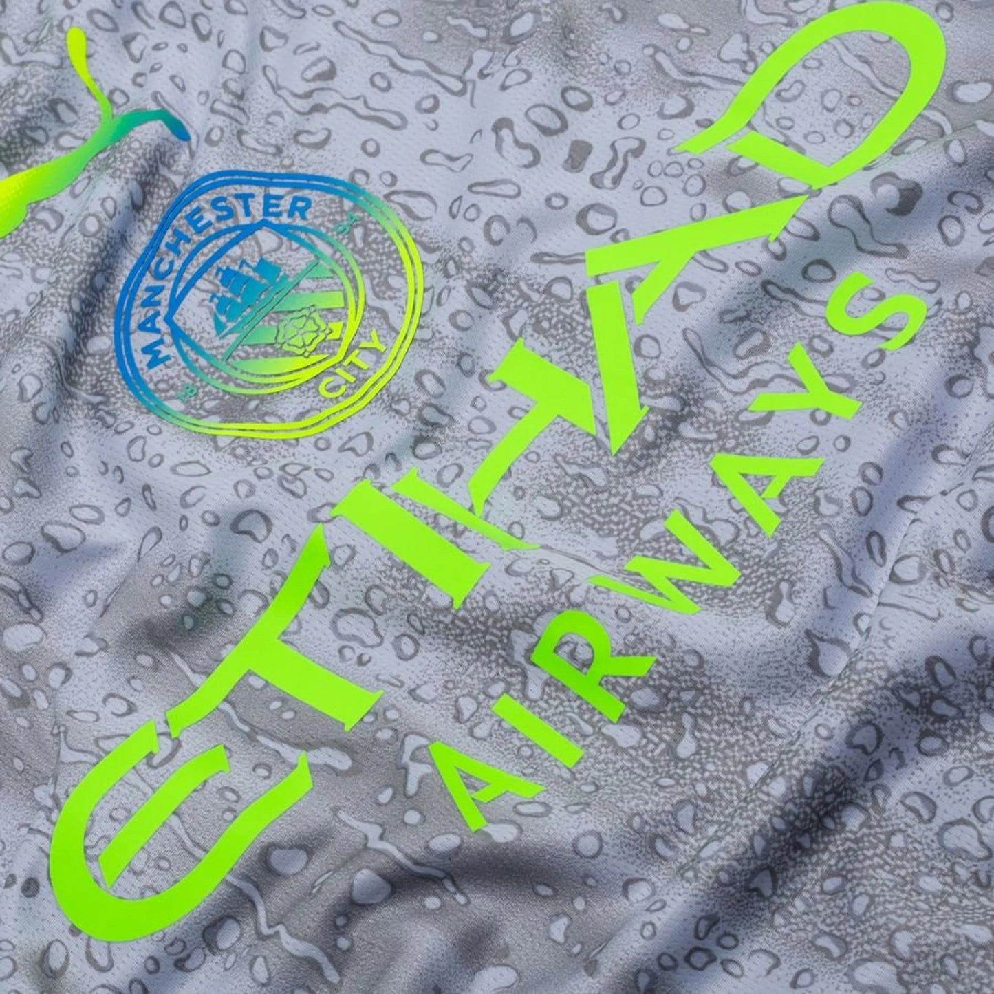 close up view of the PUMA Manchester City 2025/26 Third Shirt