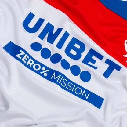 close view of the Rangers FC Away Shirt 2025/26