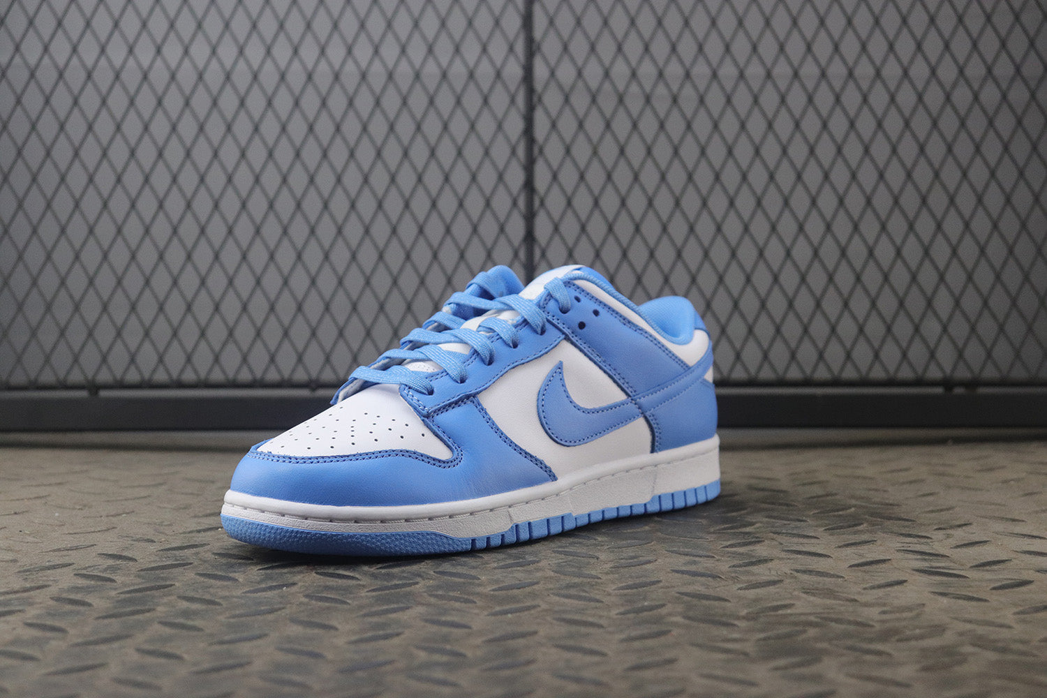 Nike dunk low university blue, all sizes available.
