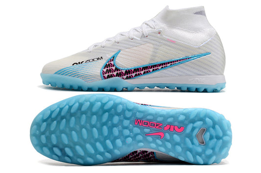 nike air zoom mercurial superfly 9 elite turf blue/white