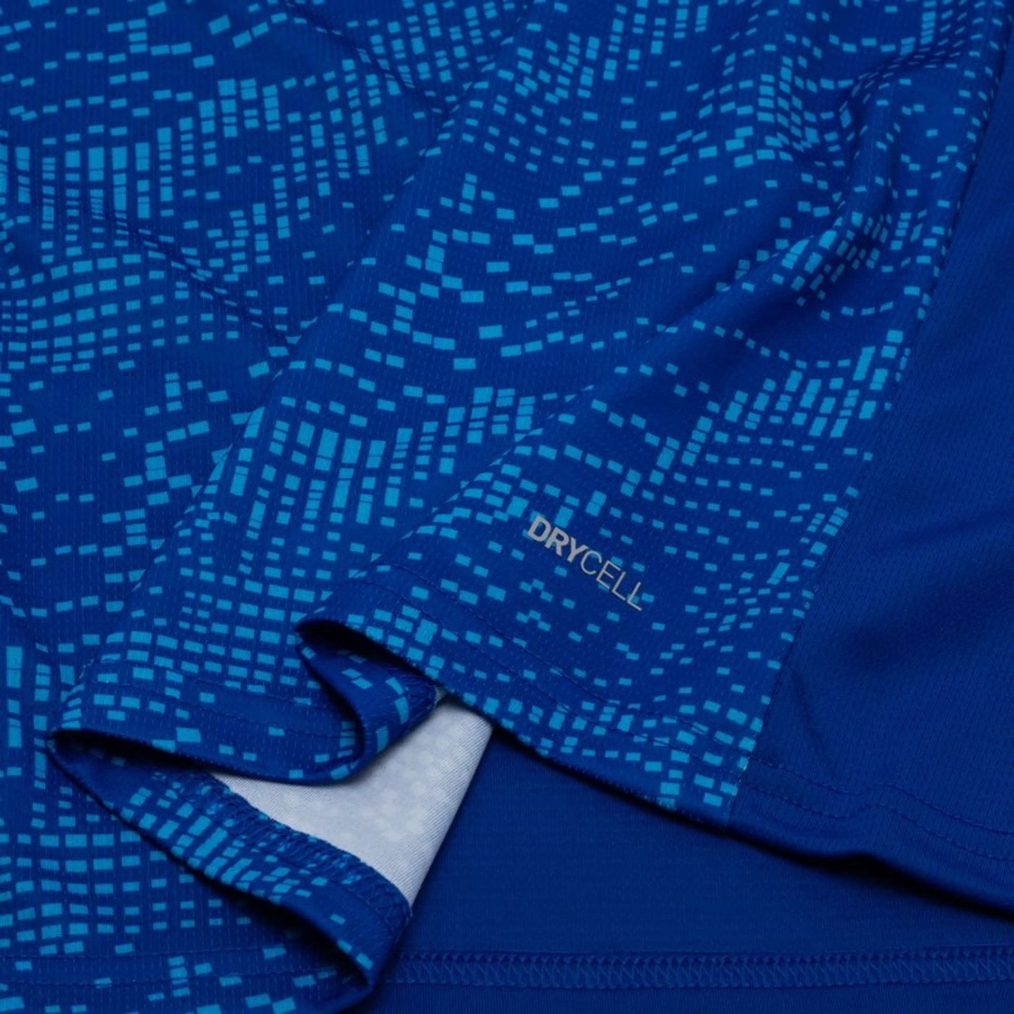 view of the drycell bottom right on the PUMA Marseille 2025/26 Third Shirt - Obsidian/PUMA Gold