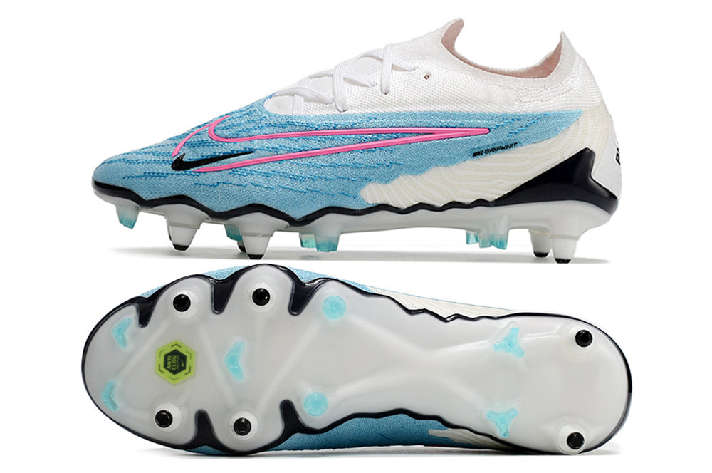 nike phantom gx elite low metal-sg blue/white
