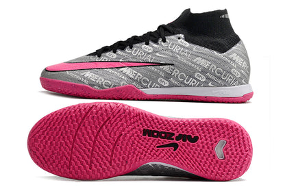 nike air zoom mercurial superfly 9 elite futsal in siler/pink
