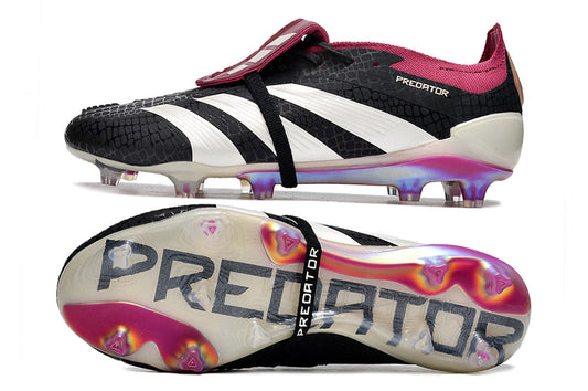adidas predator elite fg with tongue in black/white/pink