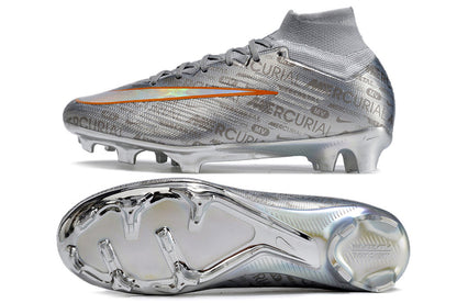 nike air zoom mercurial superfly 9 elite fg in silver