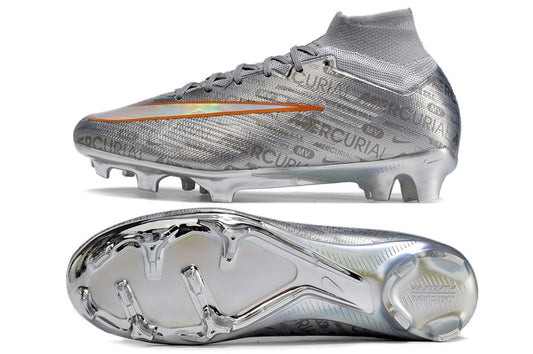 nike air zoom mercurial superfly 9 elite fg in silver