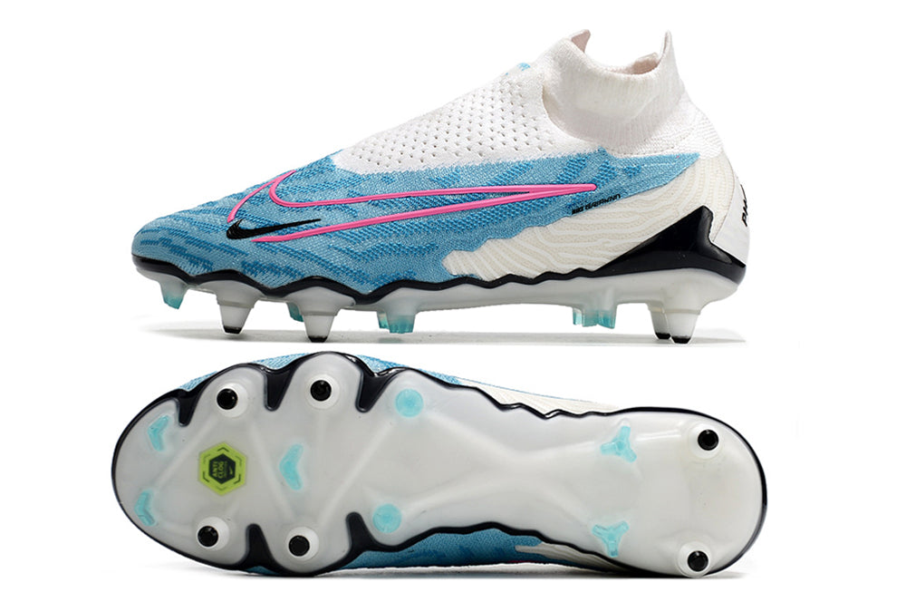 nike phantom gx elite metal-sg blue/white