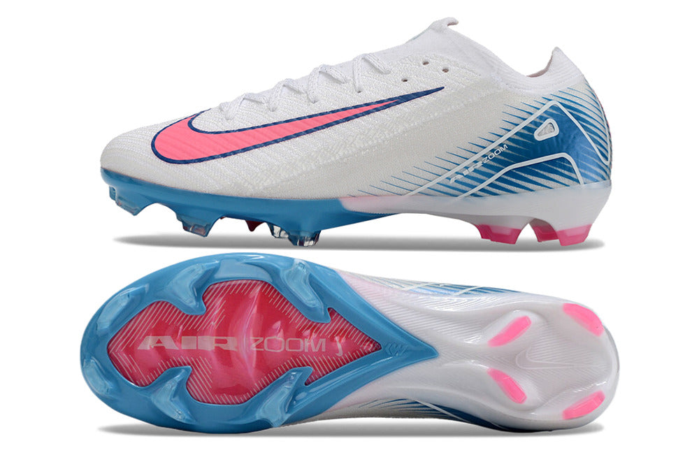 nike air zoom mercurial vapor 16 elite, white/pink, available in FG, and turf.