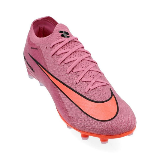 front view of the Nike Air Zoom Mercurial Vapor 16 Elite AG-PRO in Pink (Scary Good Pack)
