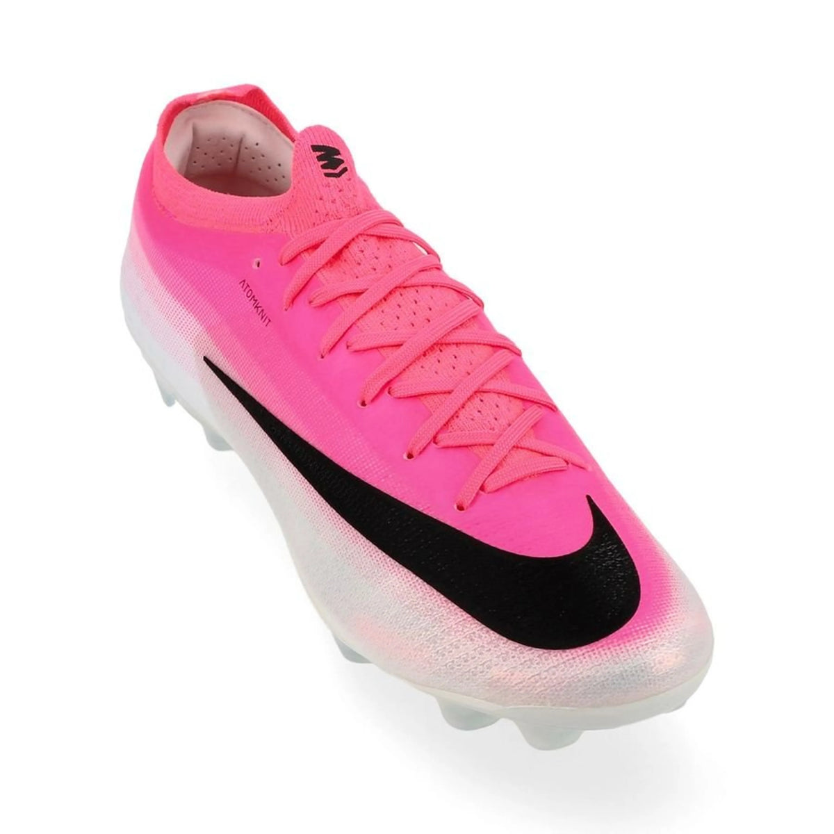 front view of the Nike Mercurial Vapor 17 Elite FG in Pink / White / Black (Breakout Pack)