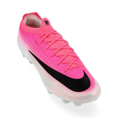 front view of the Nike Mercurial Vapor 17 Elite FG in Pink / White / Black (Breakout Pack)