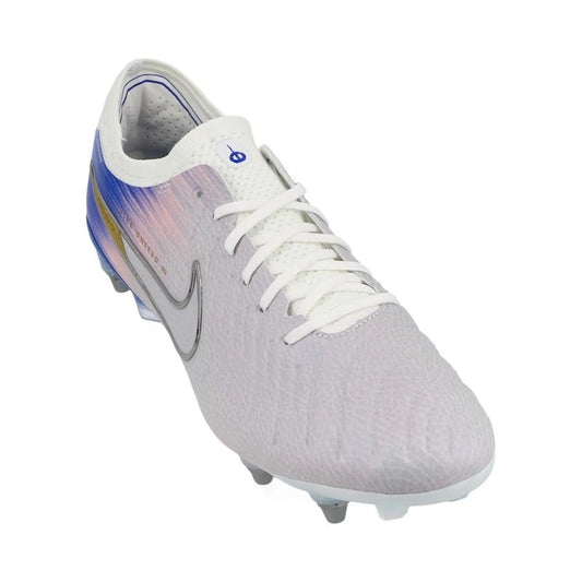 front view of the Nike Tiempo Legend 10 Elite SG-PRO United Chapter 2 in White/Blue