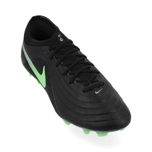 front view of the Nike Tiempo Maestro Elite FG from the Shadow Pack in Black/Green