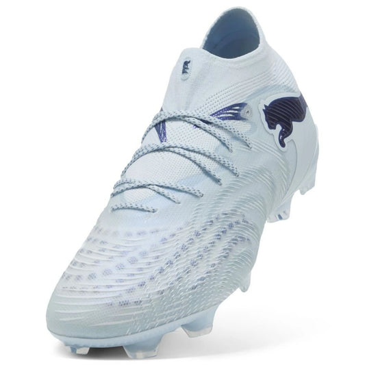 front view of the PUMA Future 9 Ultimate FG Dreamrush in a Blue/ White colorway
