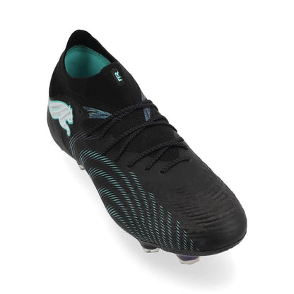 front view of the PUMA Future 9 Ultimate FG in Black from the Eclipse Pack