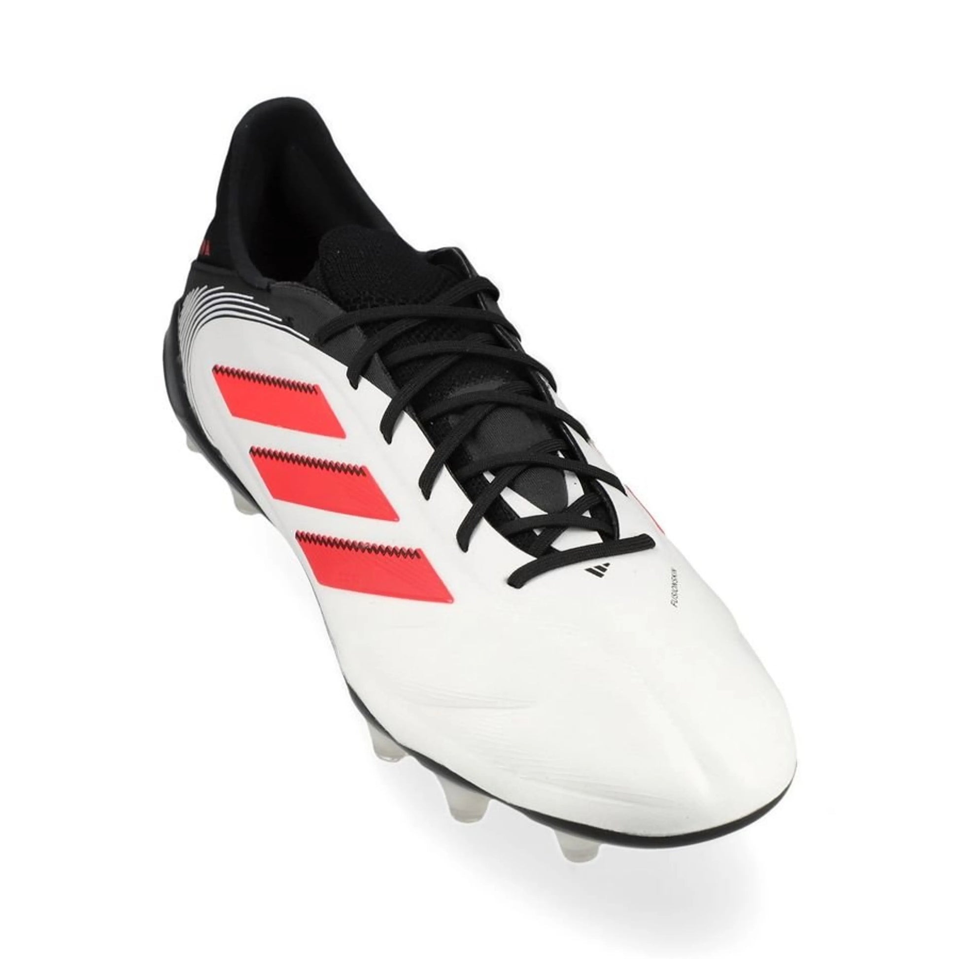 front view of the adidas Copa Pure Elite III FG "Pure Victory" Pack White/Red/Black colorway