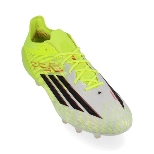 front view of the adidas F50 Elite AG in Yellow / Black / Red (Born For Goals Pack)