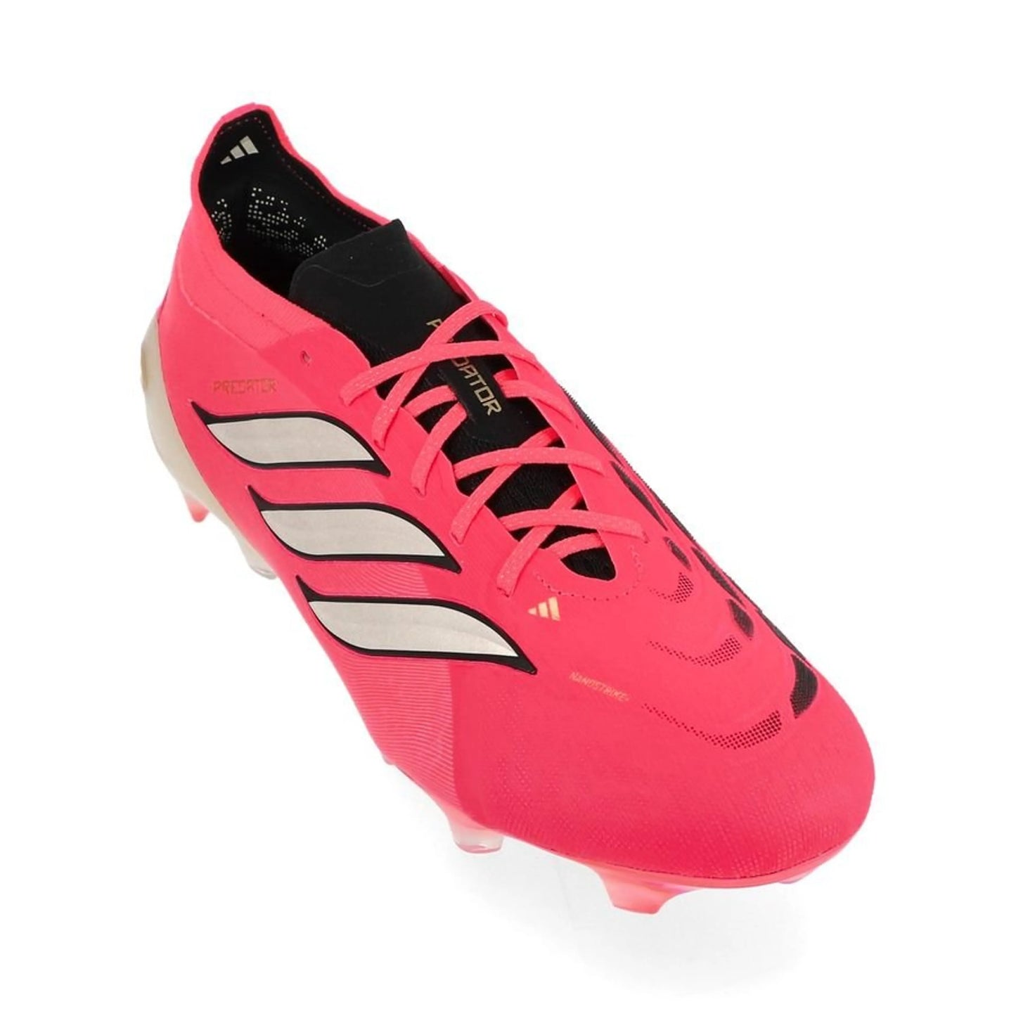 front view of the adidas Predator Elite FG in Solar Turbo / Thermal Chrome / Core Black (Road to Glory Pack)