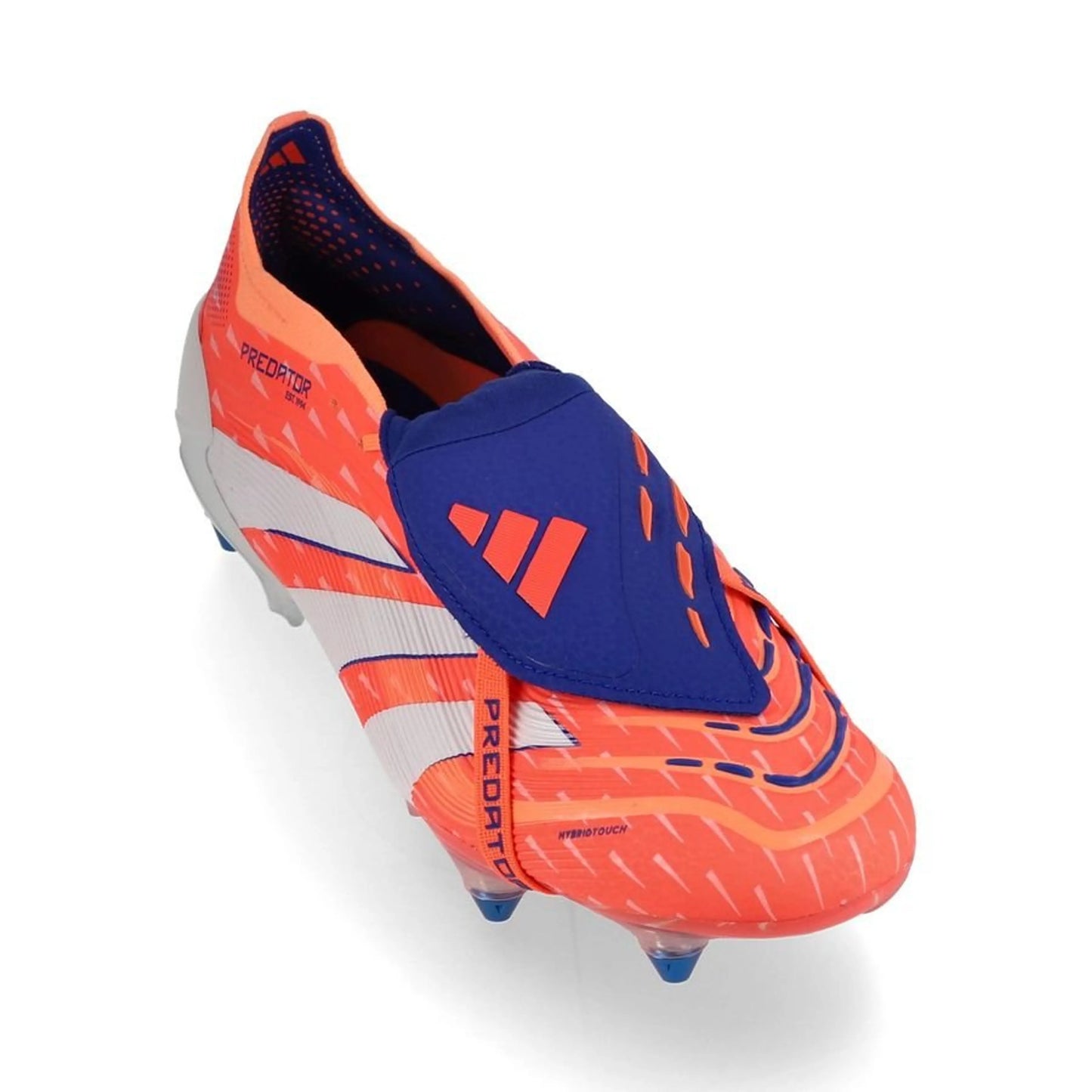 front view of the adidas Predator Elite Fold-over Tongue SG in Orange from the vibrant Coral Blaze Pack