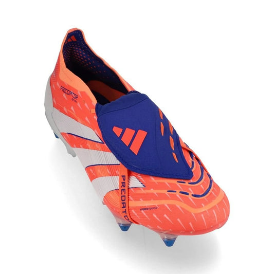 front view of the adidas Predator Elite Fold-over Tongue SG in Orange from the vibrant Coral Blaze Pack