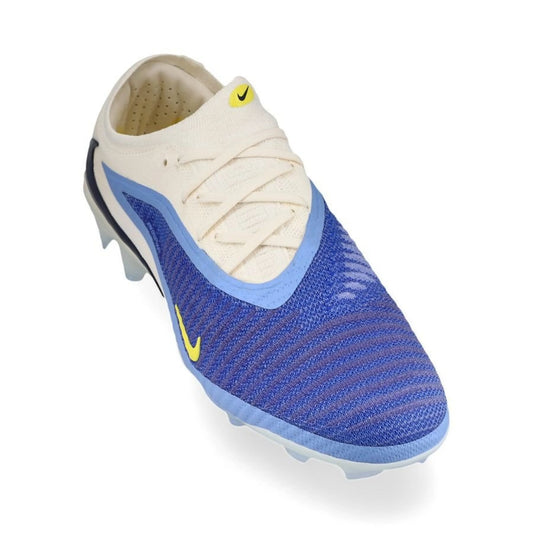 front view of the Nike Phantom 6 Elite Low Cut FG Fear Nothing in Blue/Obsidian colorway