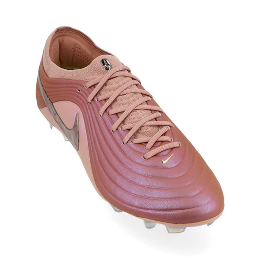 front view of the Nike Tiempo Maestro Elite FG Metallic Rose Gold colorway