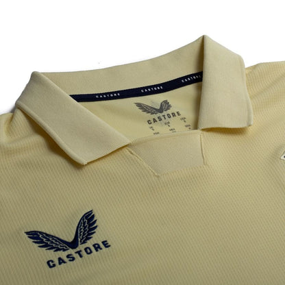 neck view of the Castore Everton 2025/26 Away Yellow Shirt