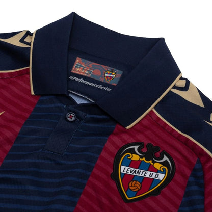 neck view of the Macron Levante UD Home Shirt 2025/26