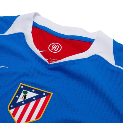 neck view of the Nike Atletico Madrid 2025/26 Third Blue Jersey