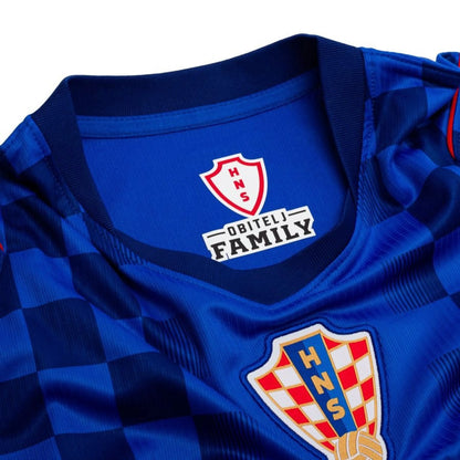 neck view of the Nike Croatia Women's Away Shirt World Cup 2026 - Blue