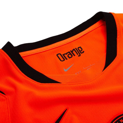 neck view of the Nike Holland Women's Home Shirt World Cup 2026 - Orange