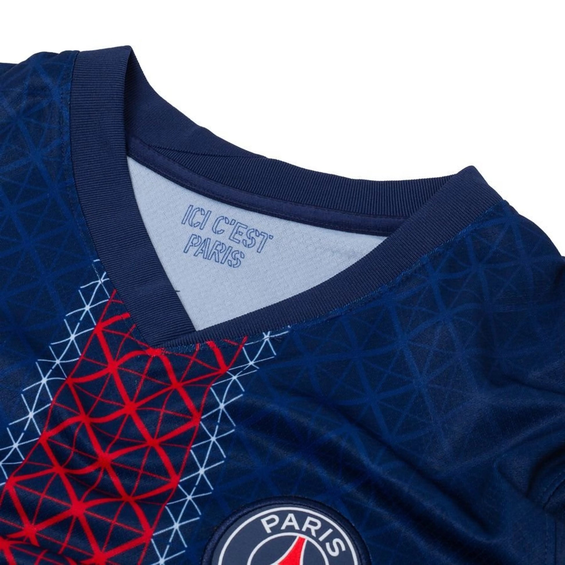 neck view of the Nike Paris Saint-Germain Home Shirt 2025/26 Women - Midnight Navy