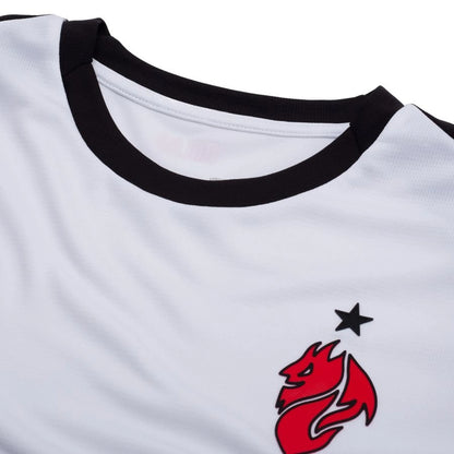 neck view of the PUMA AC Milan 2025/26 Away White Jersey