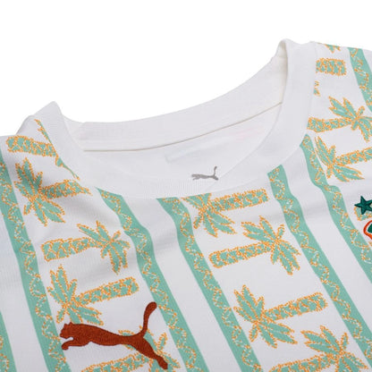 neck view of the PUMA Ivory Coast World Cup 2026 Away Shirt