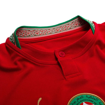 neck view of the PUMA Morocco World Cup 2026 Home Shirt