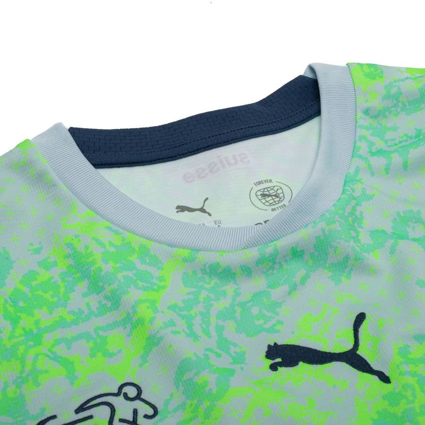 neck view of the PUMA Switzerland World Cup 2026 Away Shirt