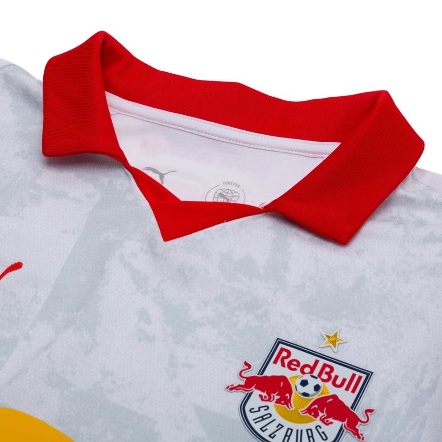neck view of the Puma FC Red Bull Salzburg Home Shirt 2025/26