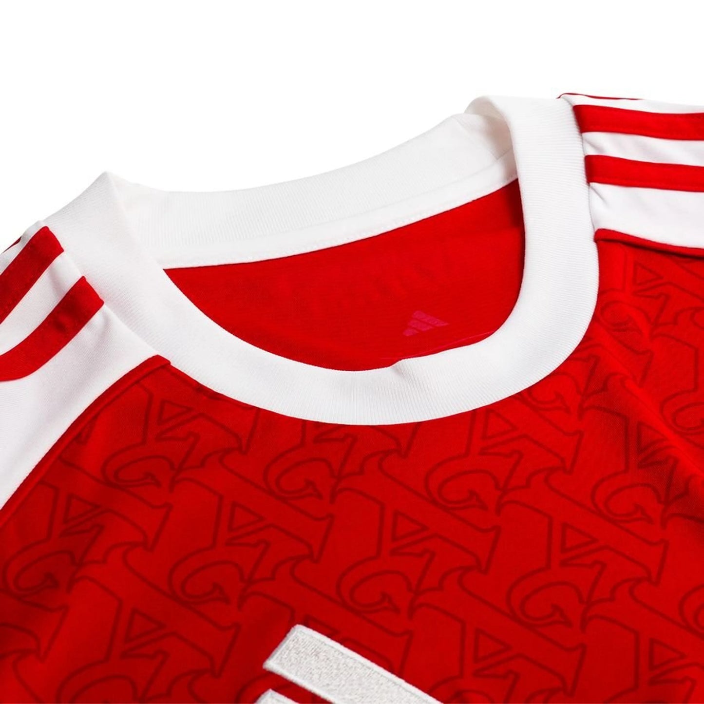 neck view of the adidas Arsenal Home Shirt 2025/26 Women - Red/White