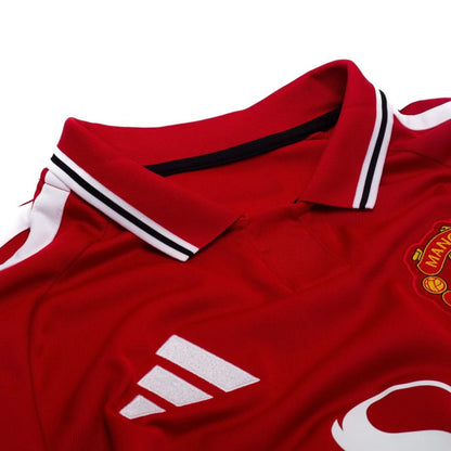 neck view of the adidas Manchester United Home Shirt 2026/27
