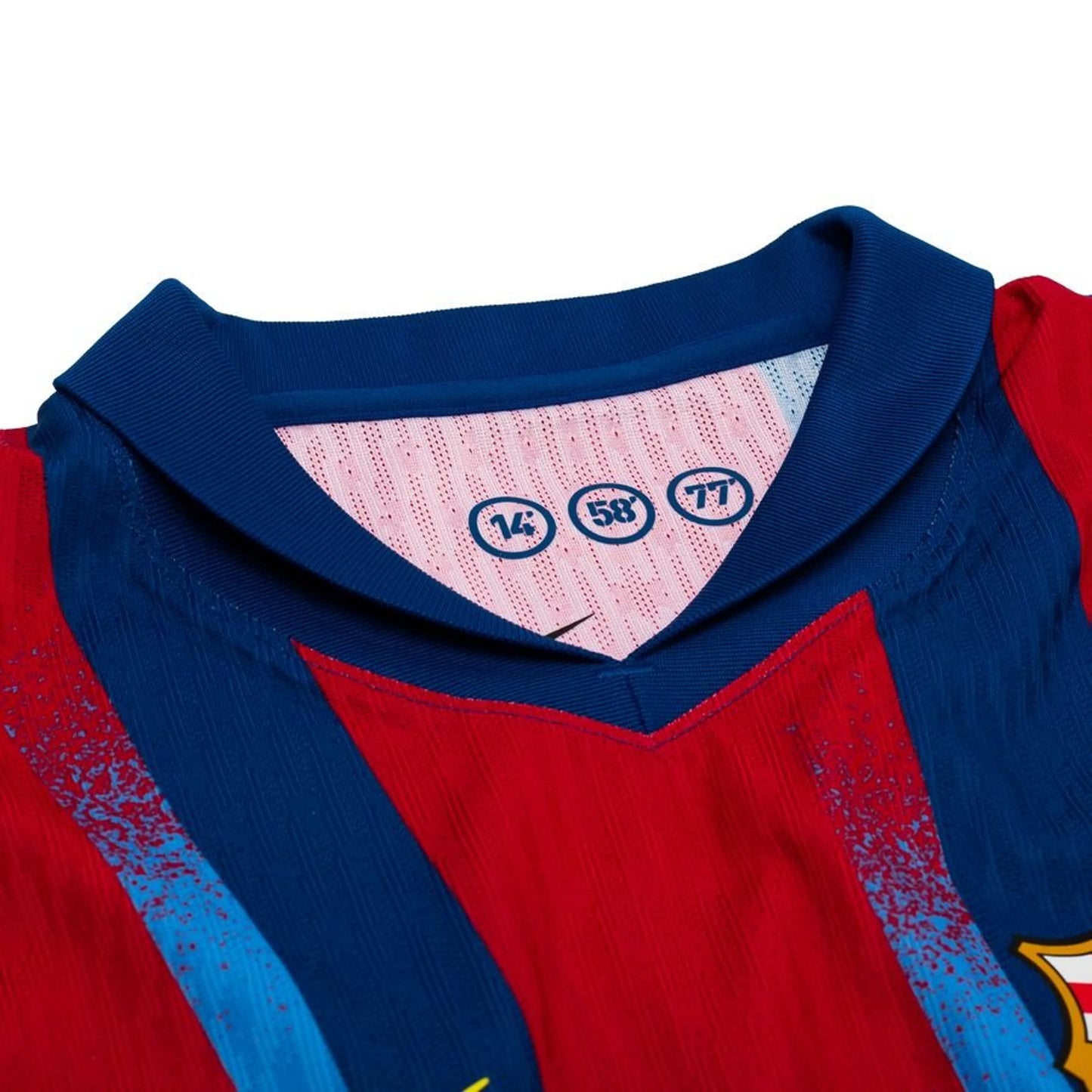 neck view of the Nike FC Barcelona 2025/26 Fourth Vapor Match Jersey