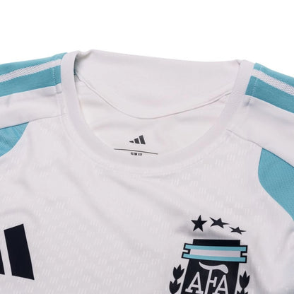 neck view of the adidas Argentina 2026 World Cup Training T-Shirt in White