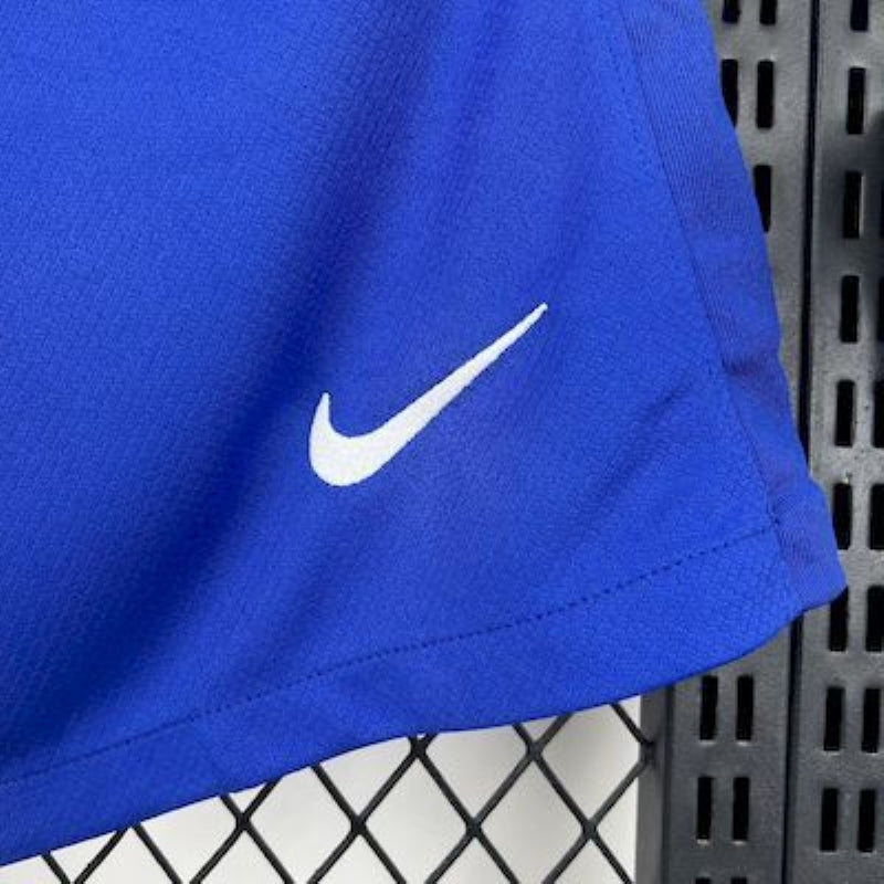 nike logo view on the Atletico Madrid 25/26 Home Blue Shorts