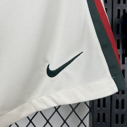 nike logo view on the Chelsea 25/26 Away White Shorts
